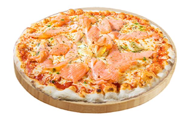 pizza .NORVÉGIENNE tomate saumo capren origano