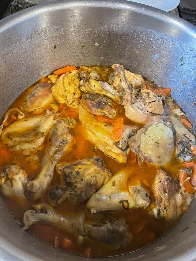 préparation poulet fermier façon grand mère