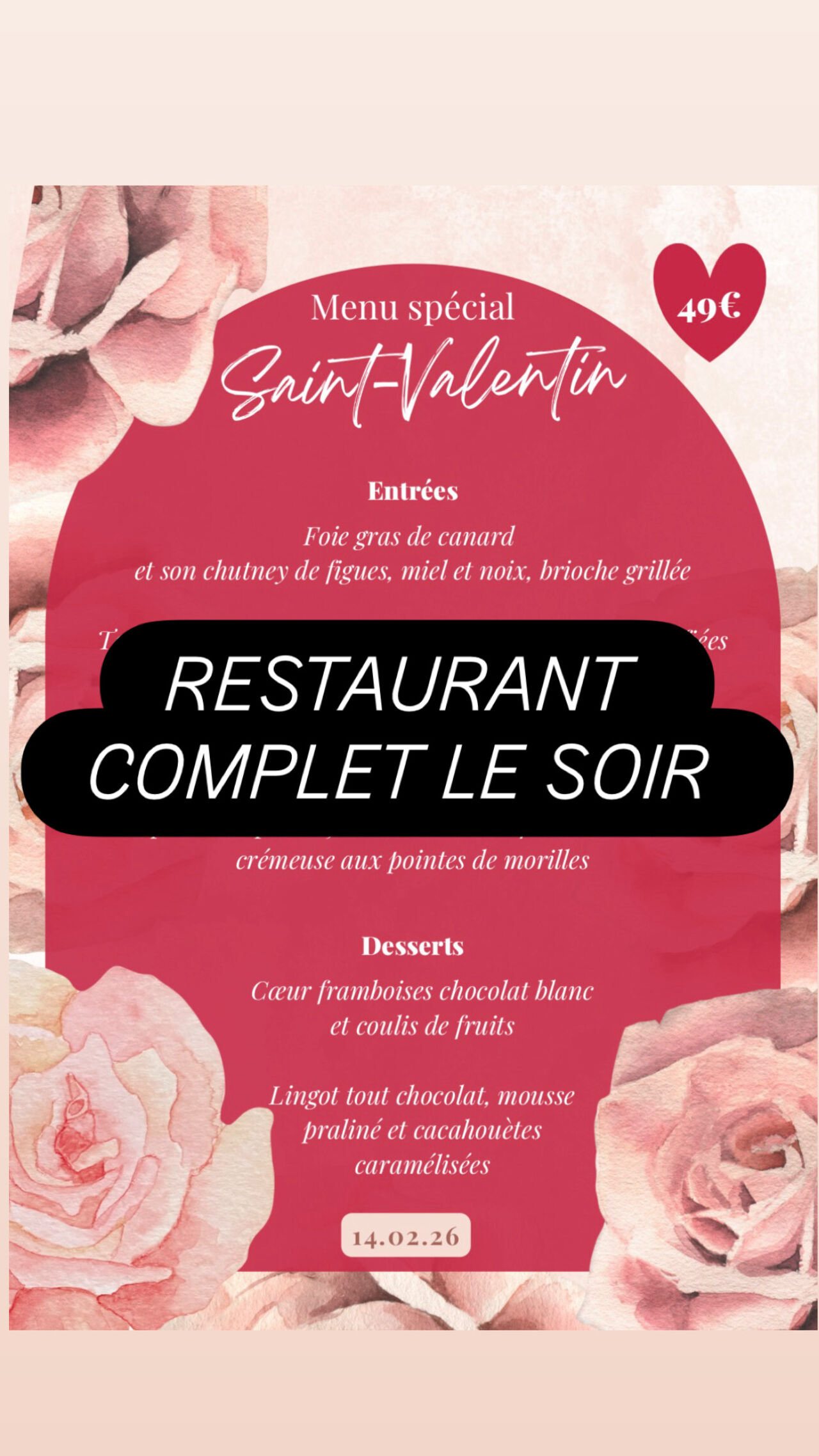 SOIRÉE SAINT VALENTIN