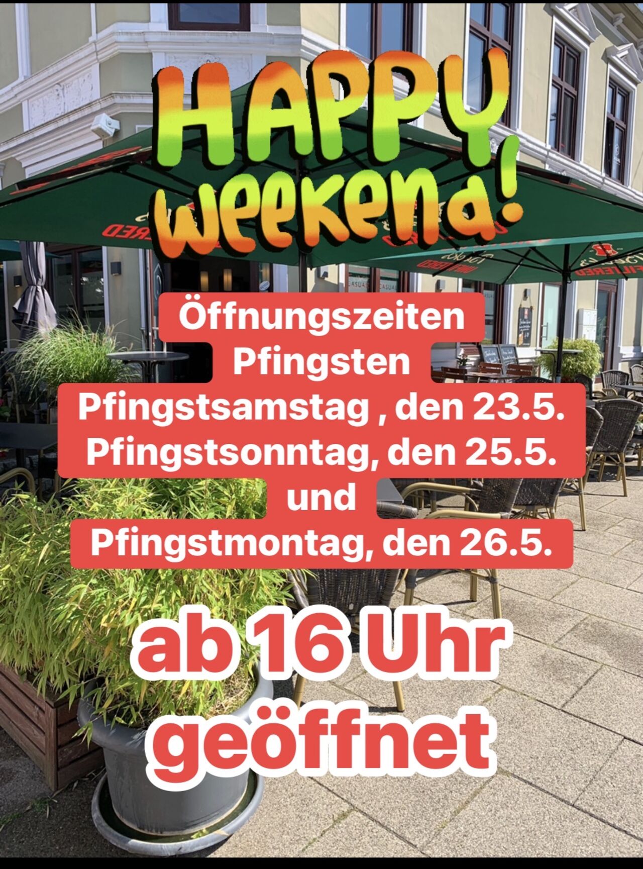 Happy Weekend an Pfingsten 🏝️