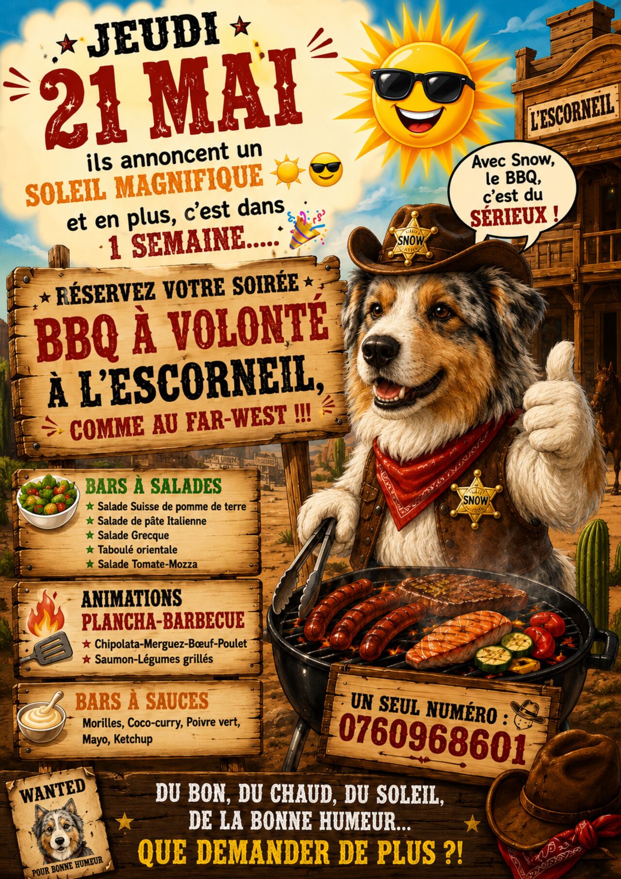 Soirée BBQ à volonté