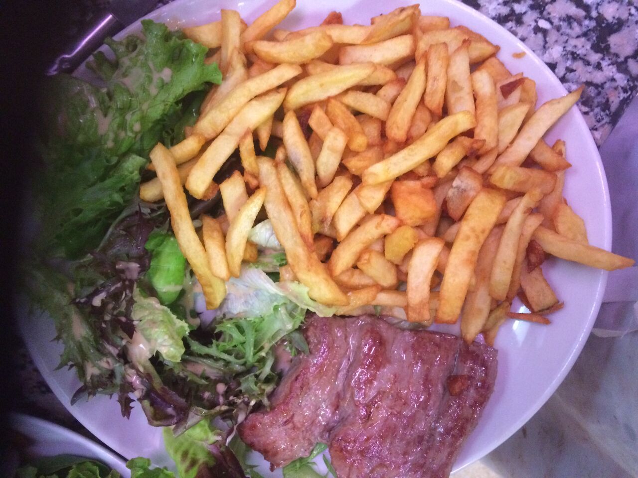 steak salade frites maison 