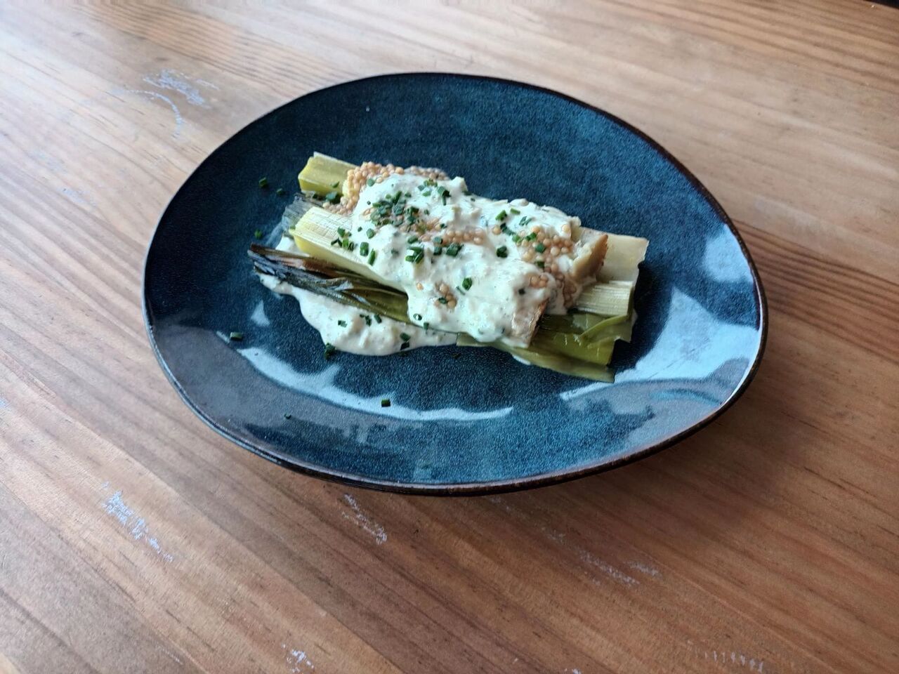 Poireaux sauce gribiche