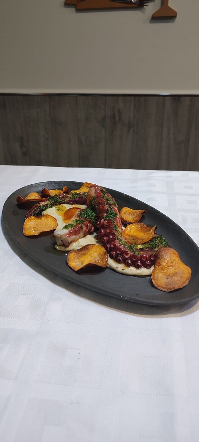 Pulpo a la parmentier