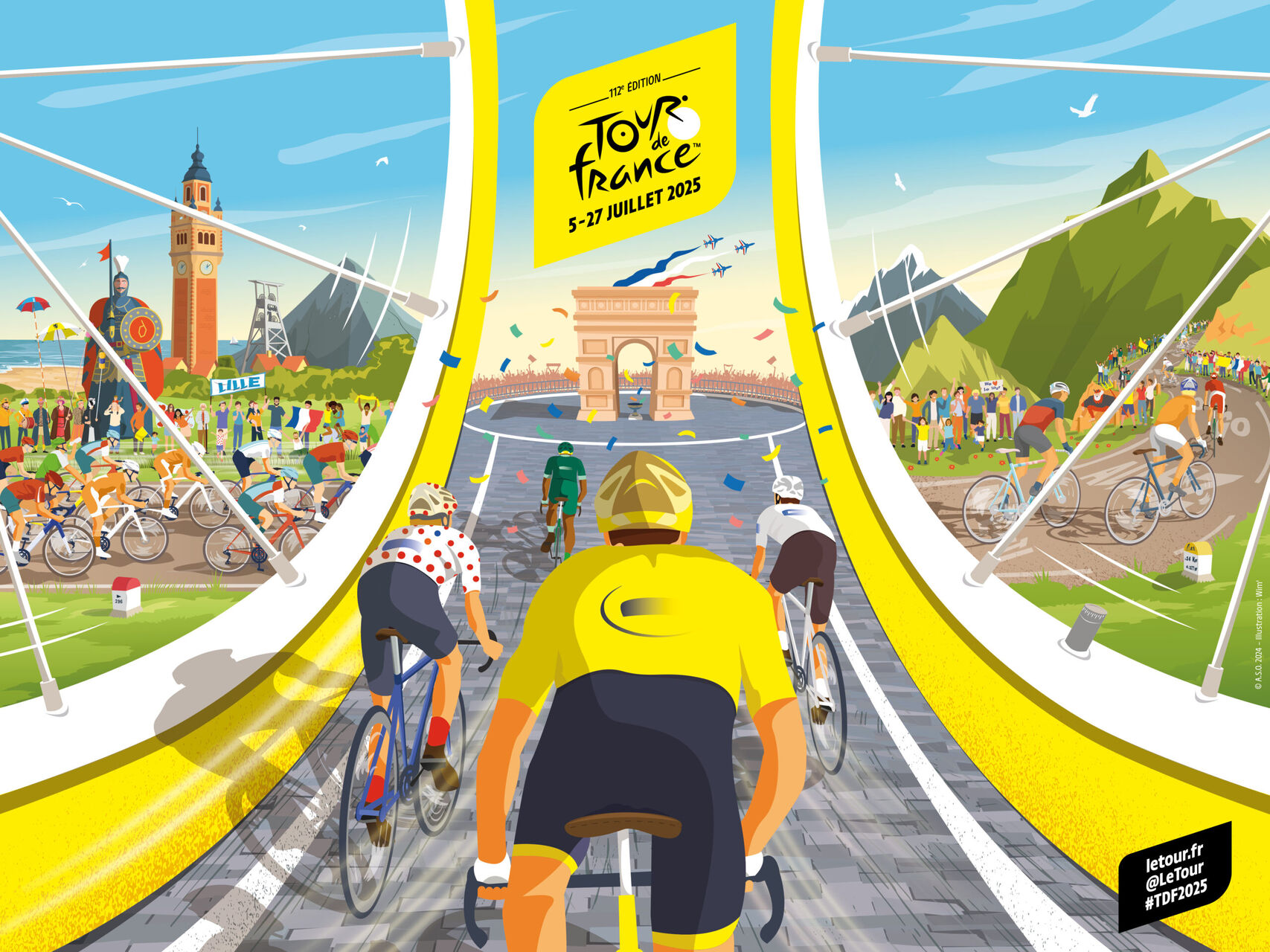 TOUR DE FRANCE LE VENDREDI 11 JUILLET 2025