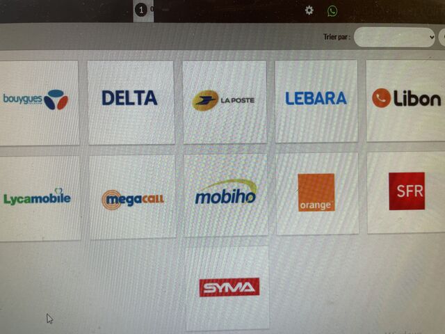 Recharge credit et connexion