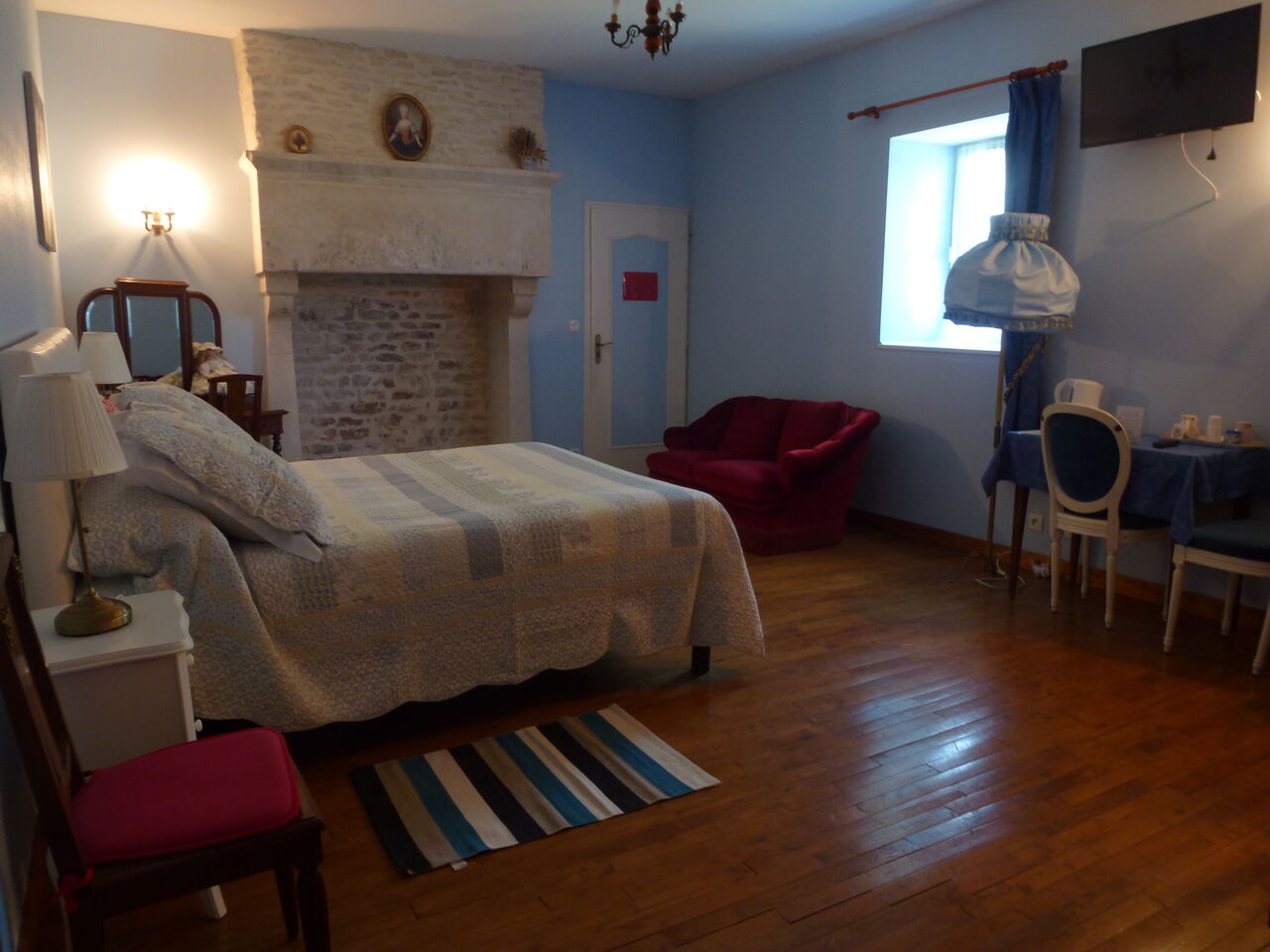 Chambre bleue