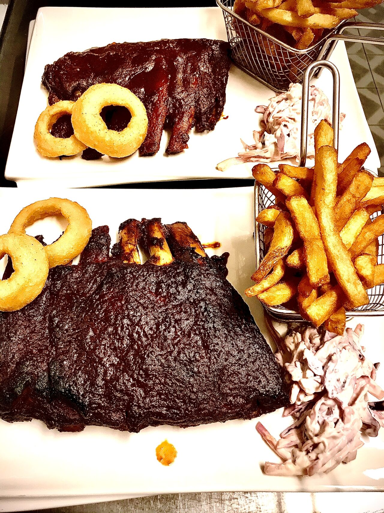 Lyon’s best BBQ ribs. Kansas city style.