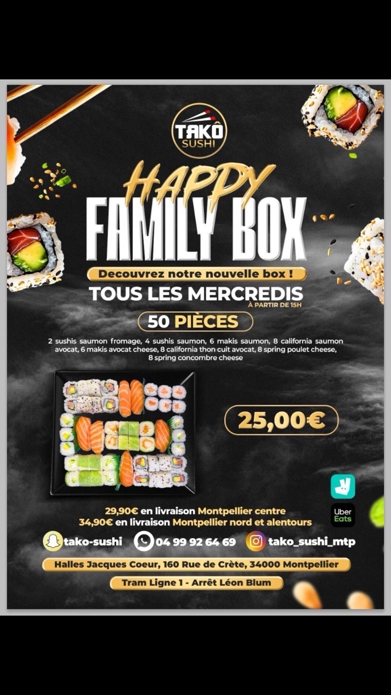 Happy sushi box
