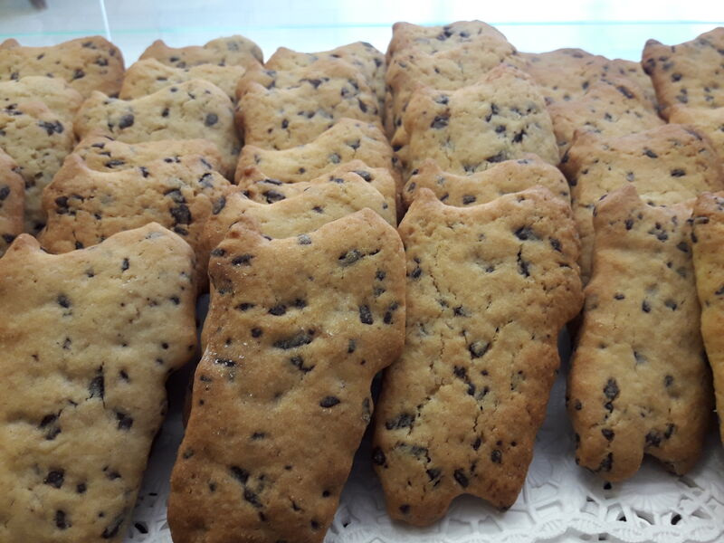 BISCOTTI CON SCAGLIE CIOCCOLATO