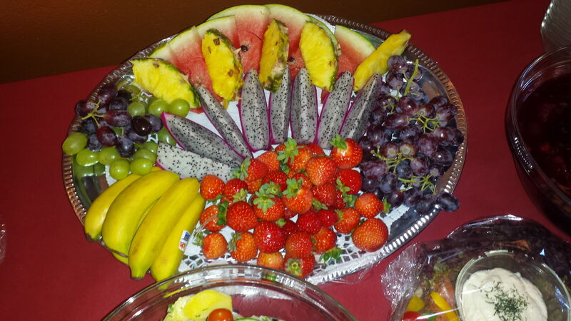 Obstplatte zu snacken