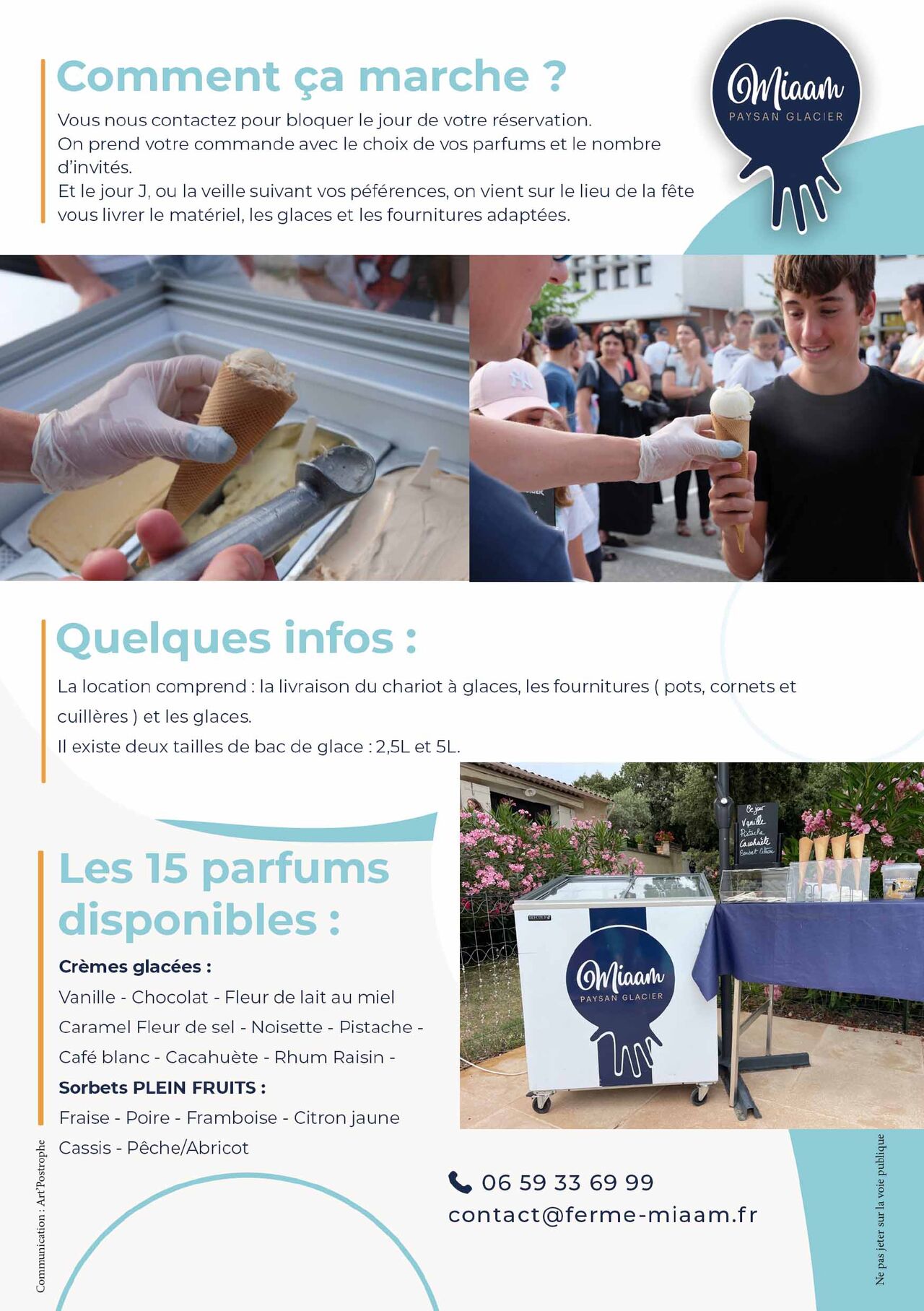 Bar à glaces location