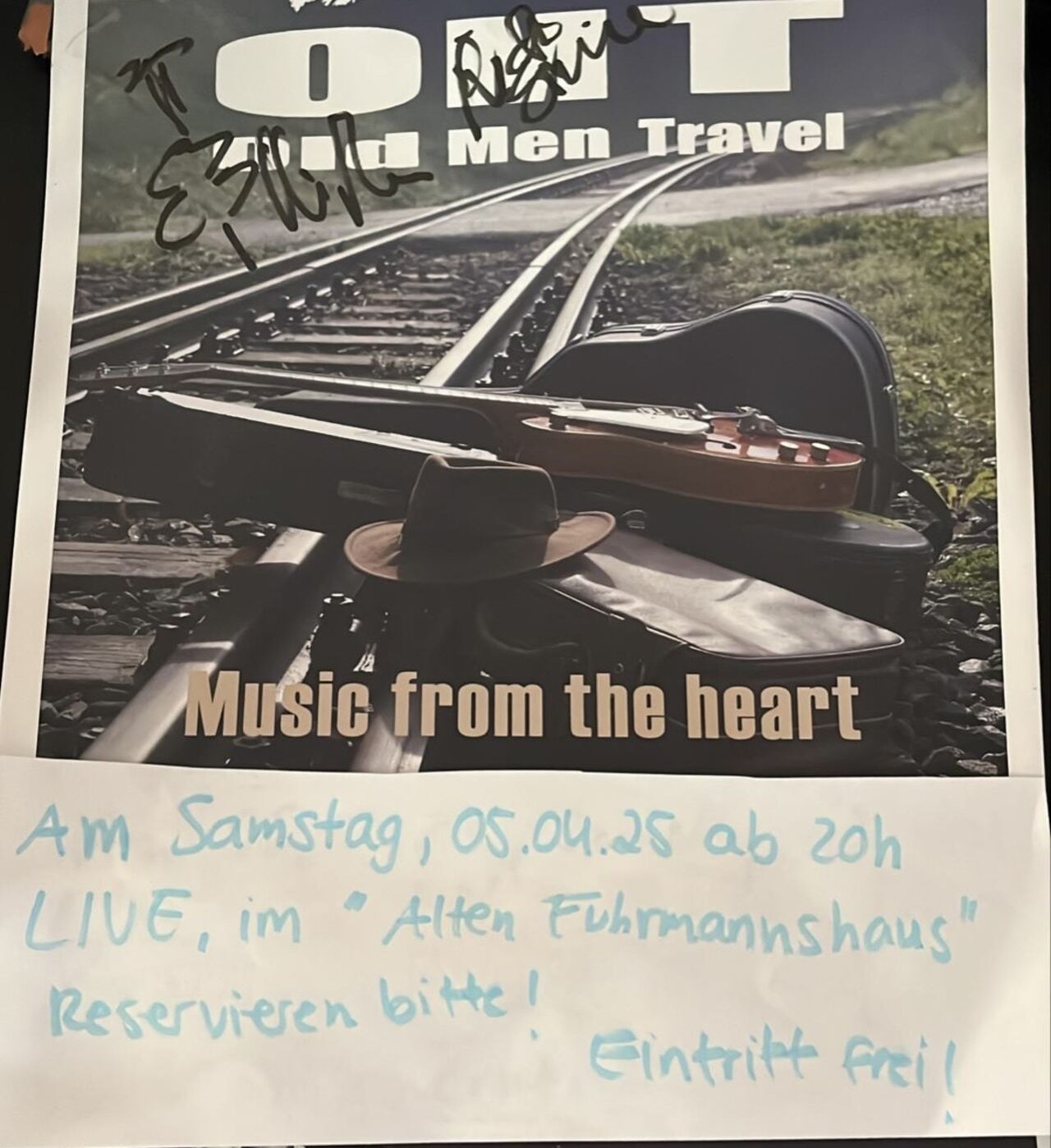 "OLD MEN TRAVEL" am Samstag, 05.04.2025, ab 20 Uhr