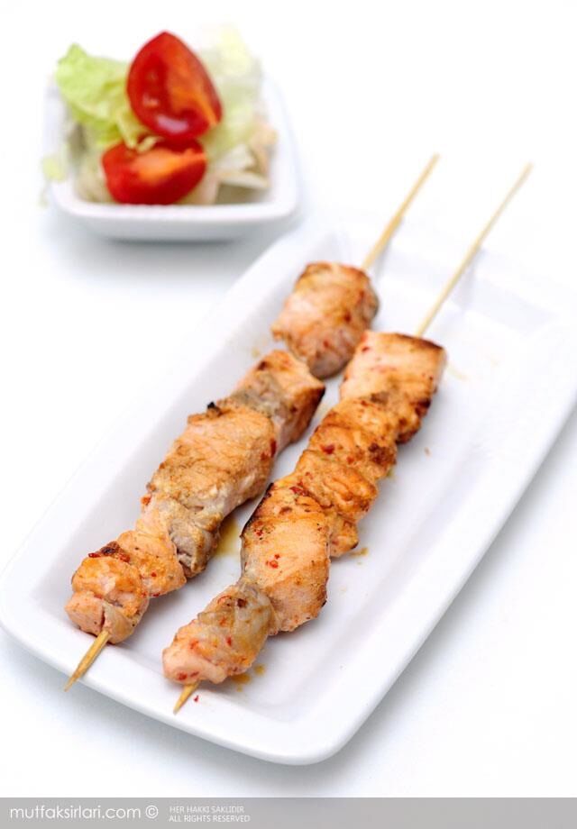 Somon Şiş - Salmon Fish on Skewers
