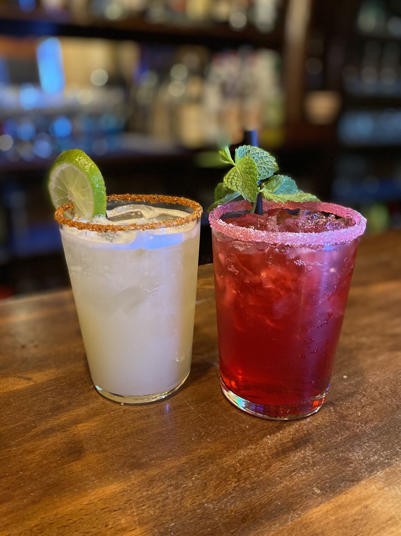 Daiquiri de fresa y tradicional de limón 