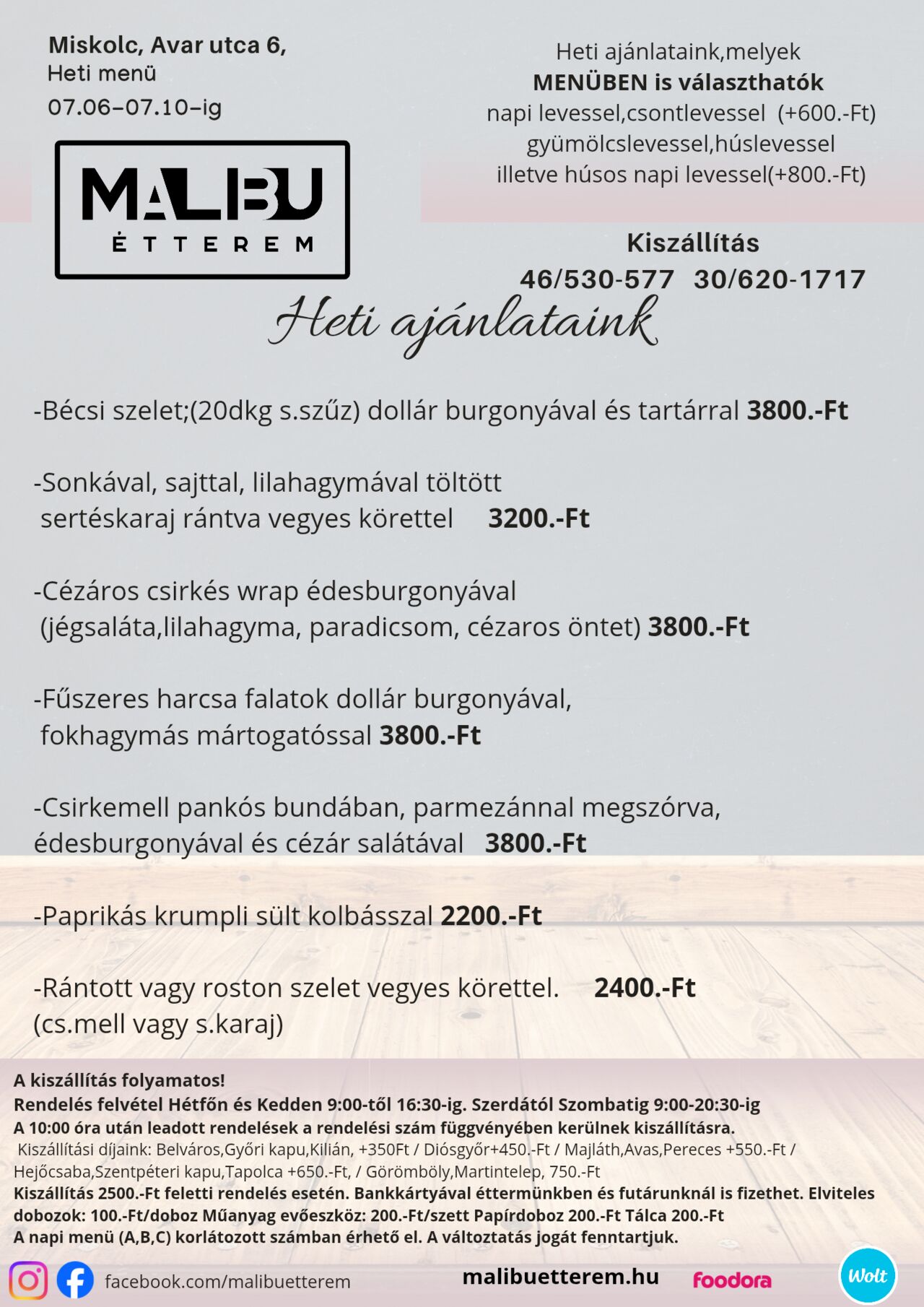 Heti ajánlat