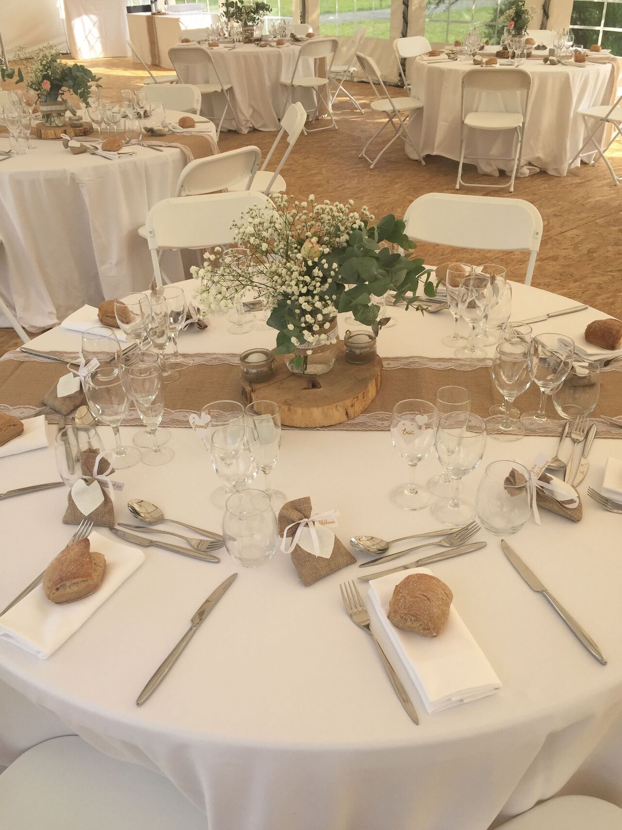 table pour un mariage