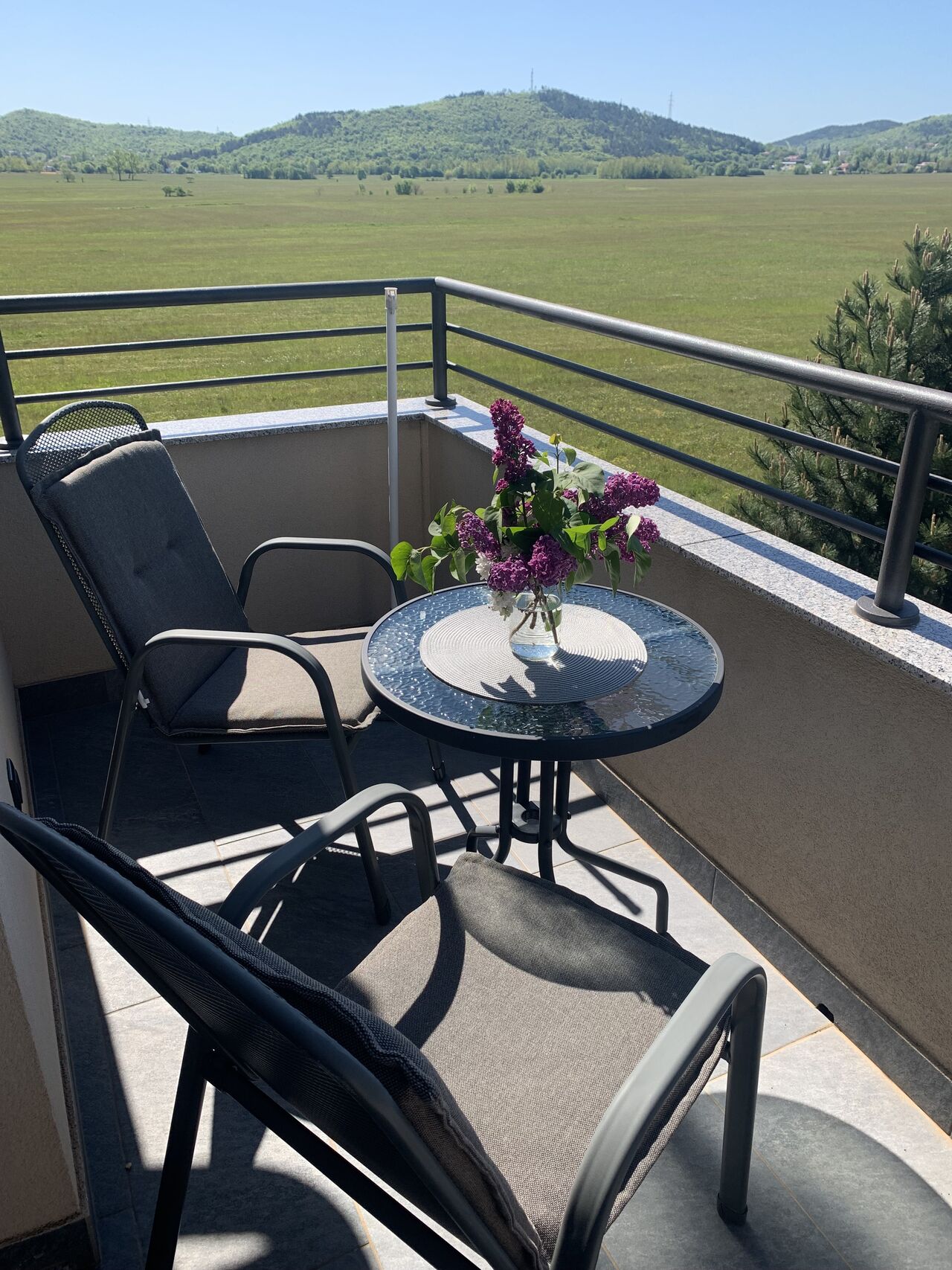 The view from the balcony