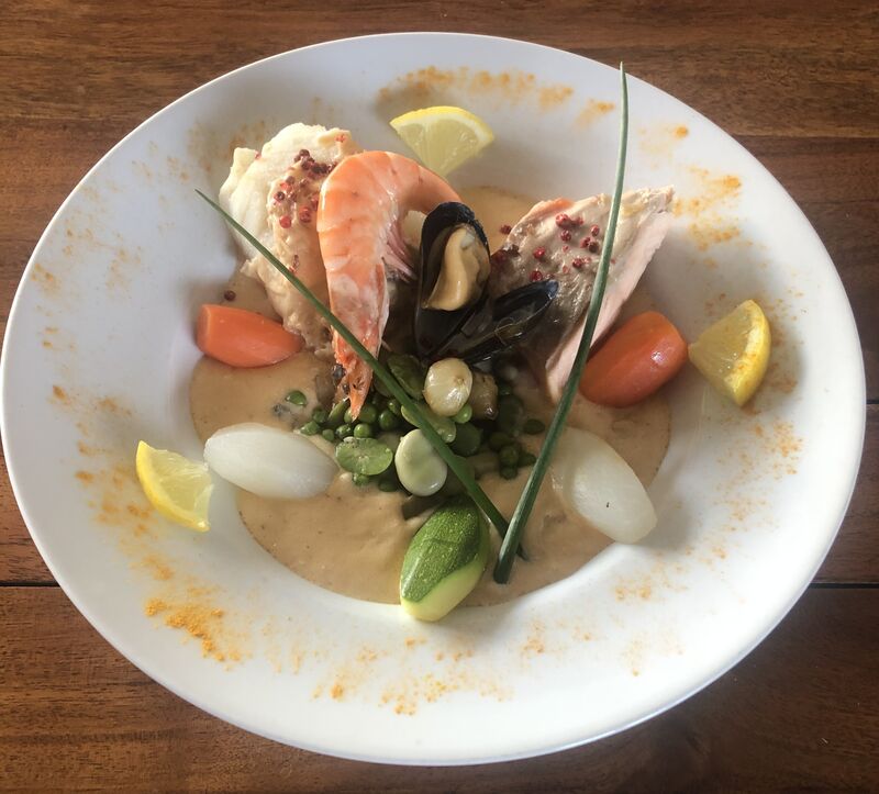 Blanquette de la mer, légumes printaniers