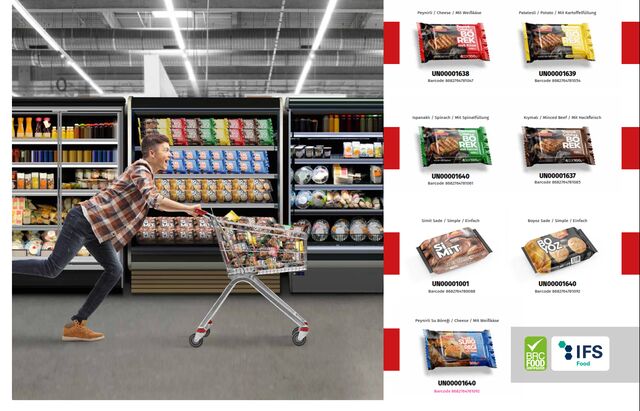 Market Ürünlerimiz
Boyoz-
Catal Börek-
Simit-
Manti mit Hackfleisch-
Hingel mit Kartoffel-
