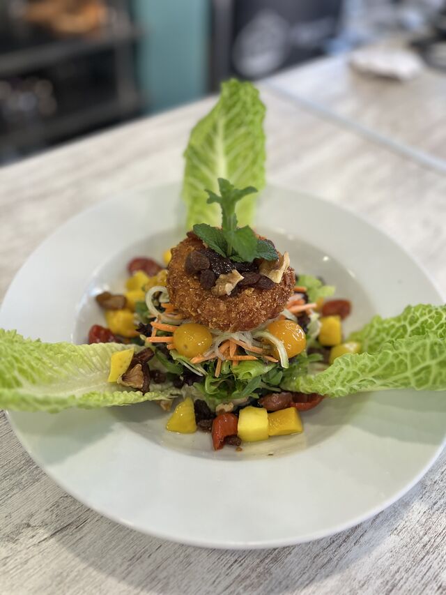 Ensalada con queso de cabra