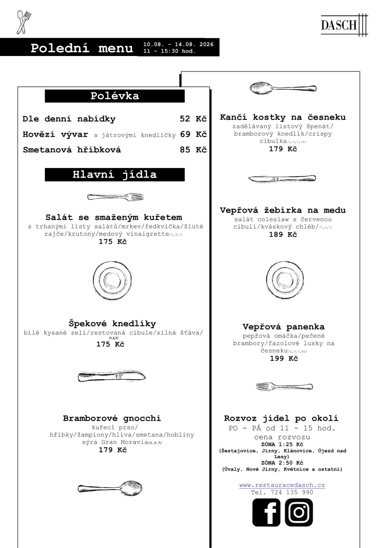 Polední menu