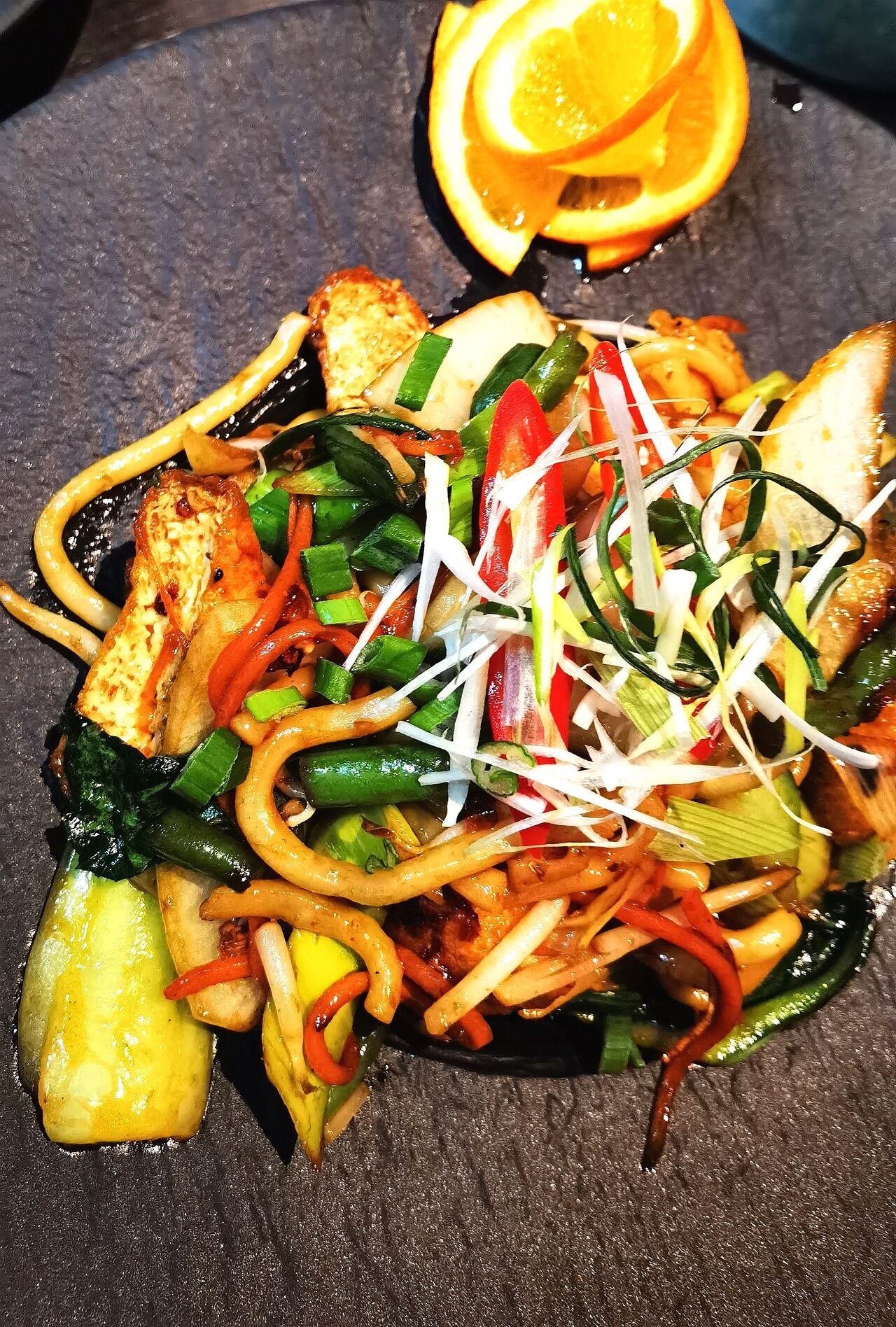 Udon mit Tofu Vegetarische 