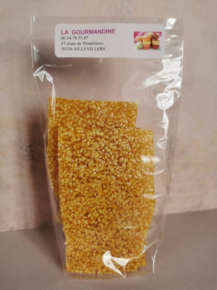 Nougatine sésame 100g. 3,80€