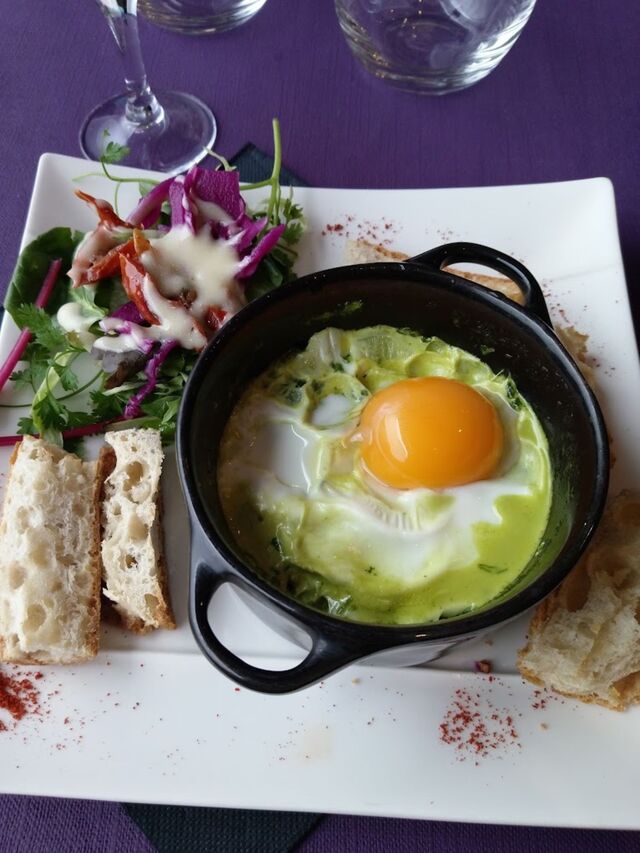 Œuf cocotte aux épinards