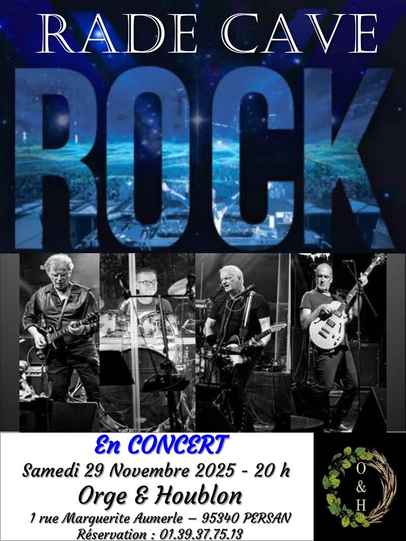 Concert des Rade Cave samedi 29 novembre