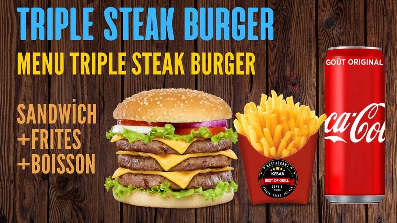 MENU TRIPLE BURGER