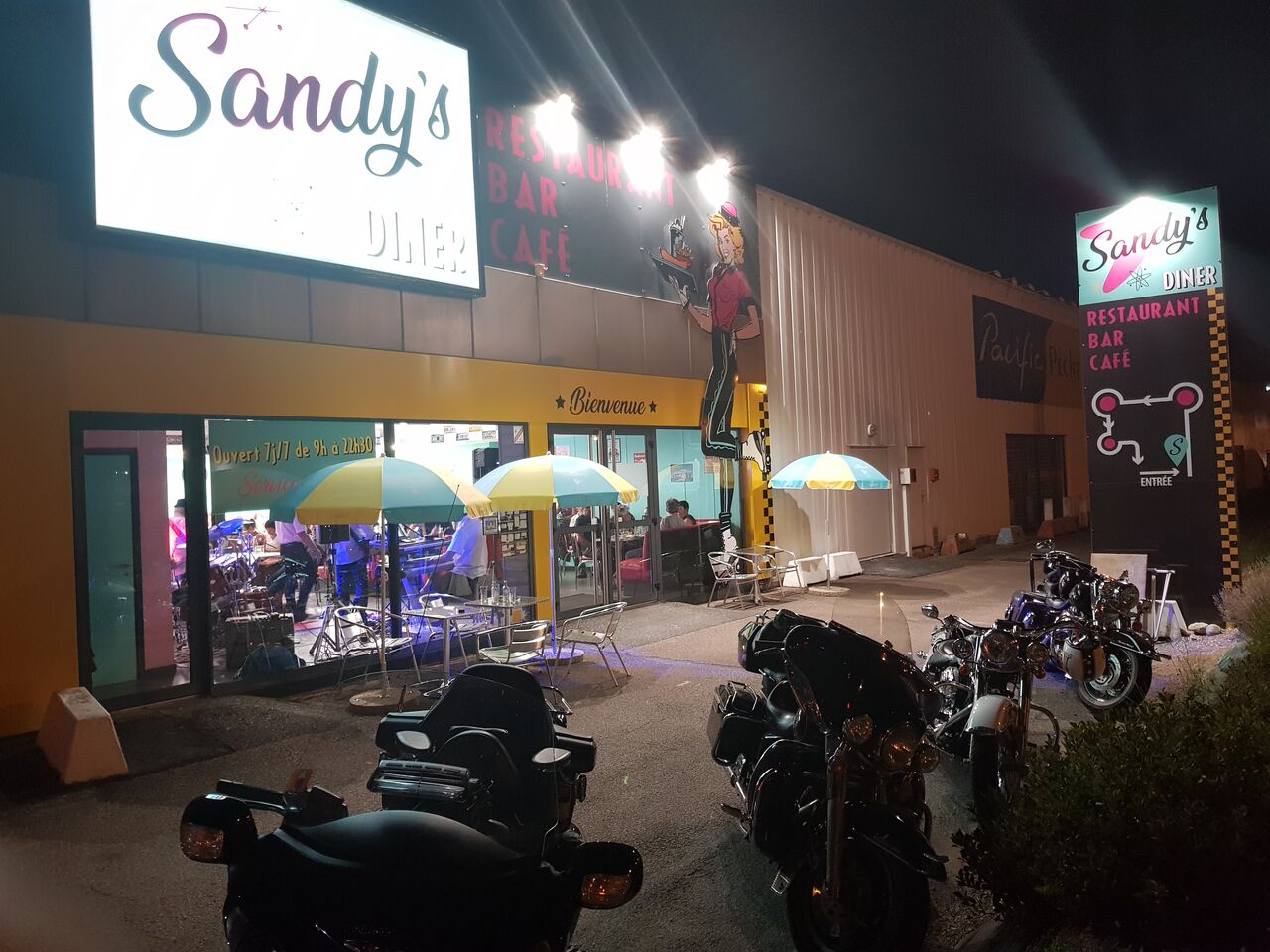 SANDY'S BY NIGHT