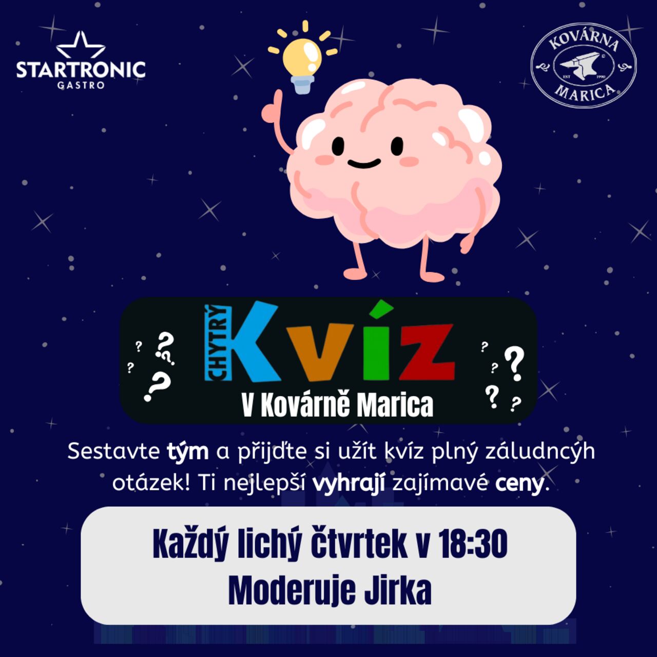 🧠 Chytrý kvíz v Kovárně Marica