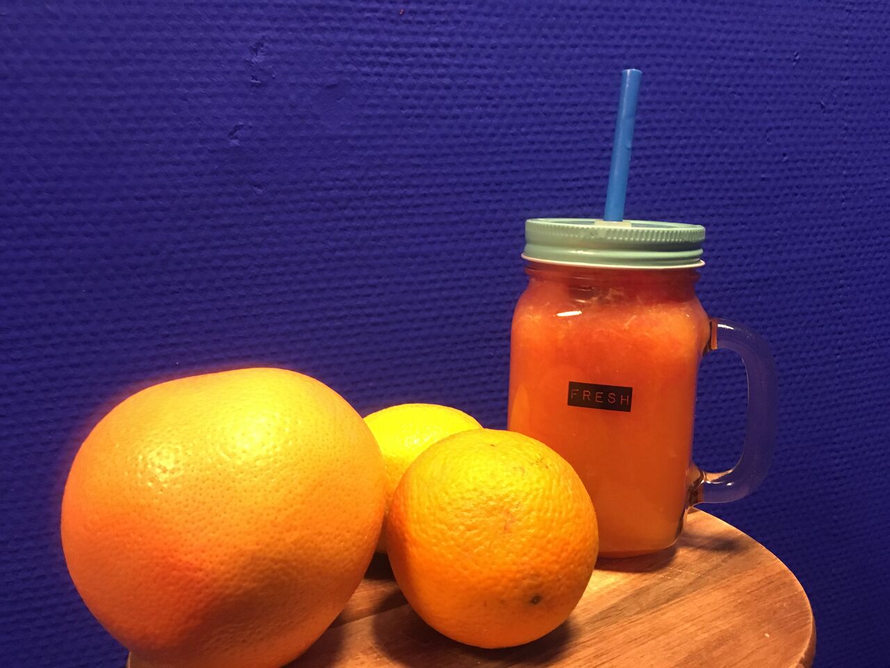 Jus d’agrumes pressés minute....