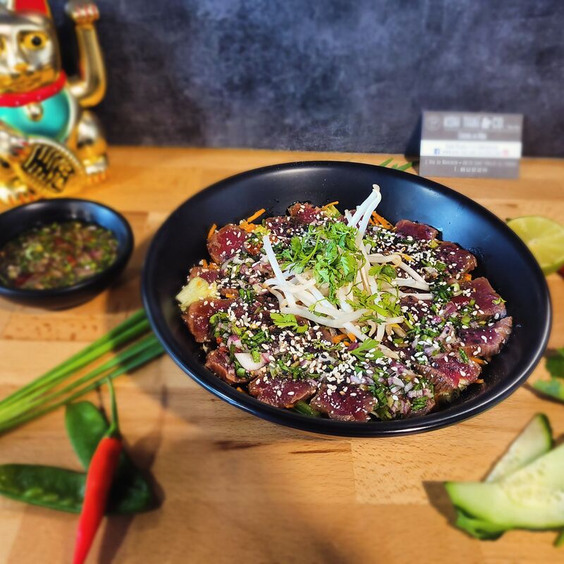 salade au tataki de bœuf façon 