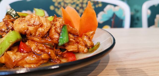 Poulet gingembre du restaurant chinois Le Ginkgo à Vichy
