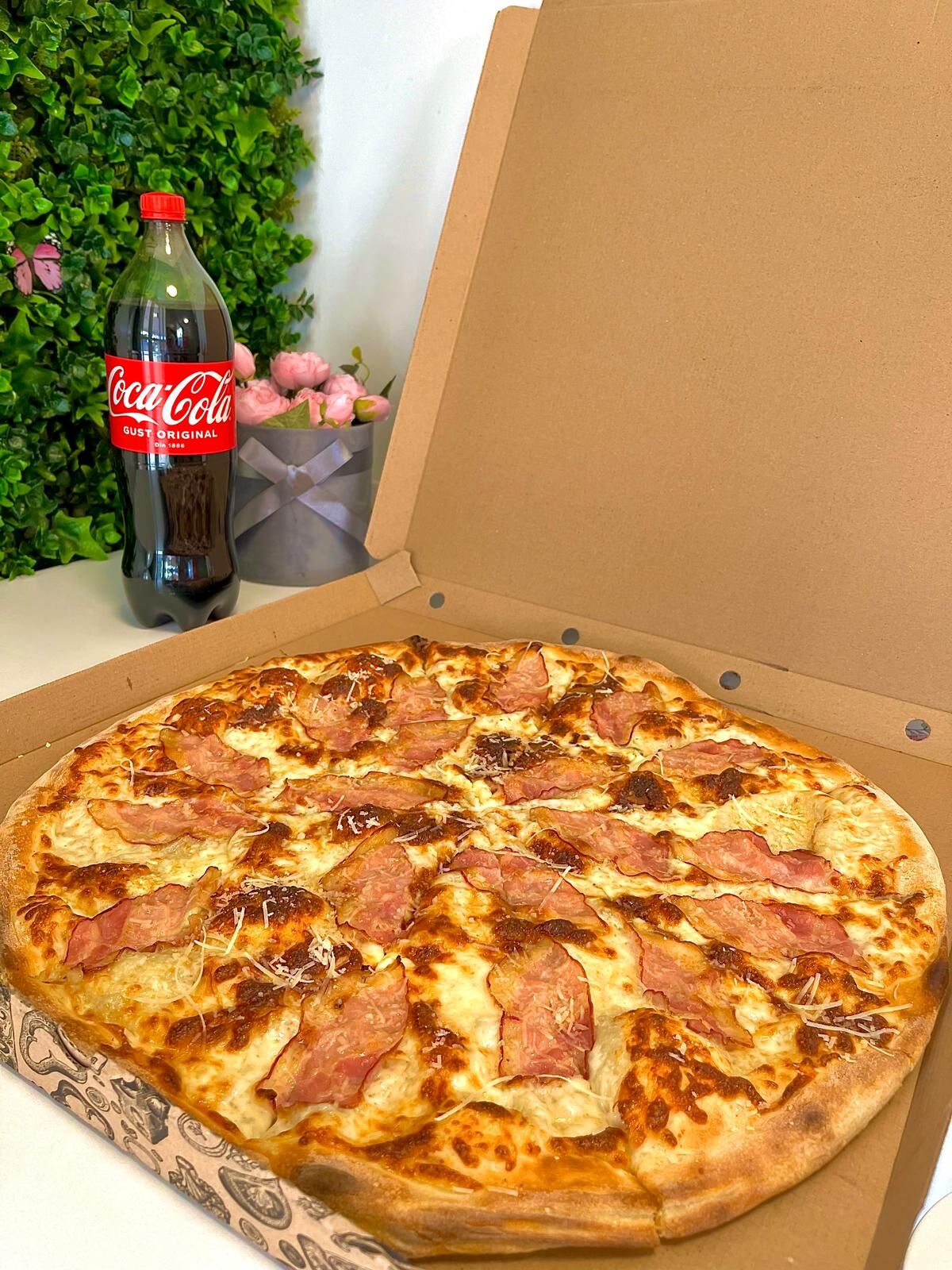 Pizza Carbonara Family (50 cm; pana la 2kg)