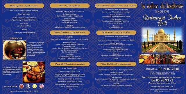 Découvrez Notre Menus 