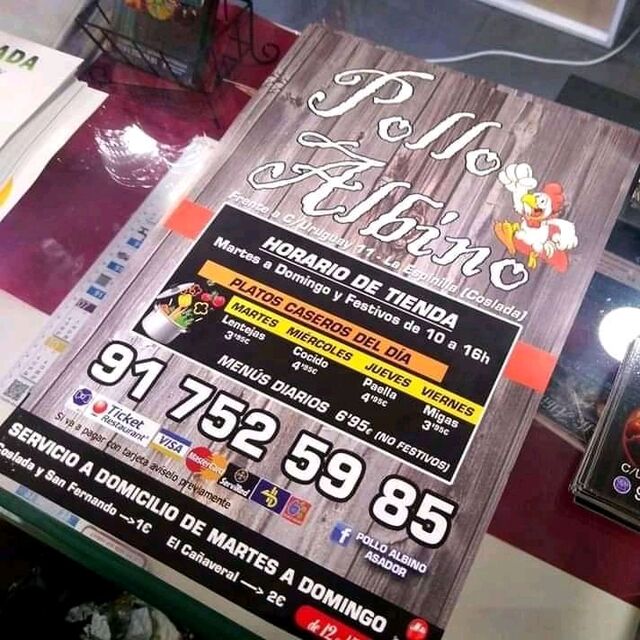 Y también viernes y sábado de 20-23h en tienda y con servicio a domicilio ?☎️917525985.
Coslada1 €, Sanfer1 €, Cañaveral2 €