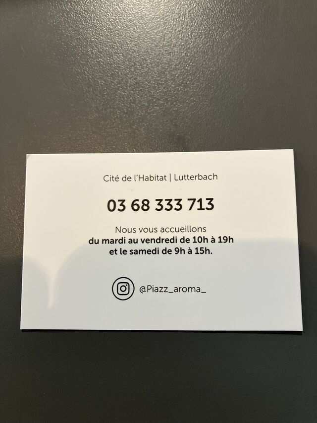 PIAZZ’ AROMA Verso