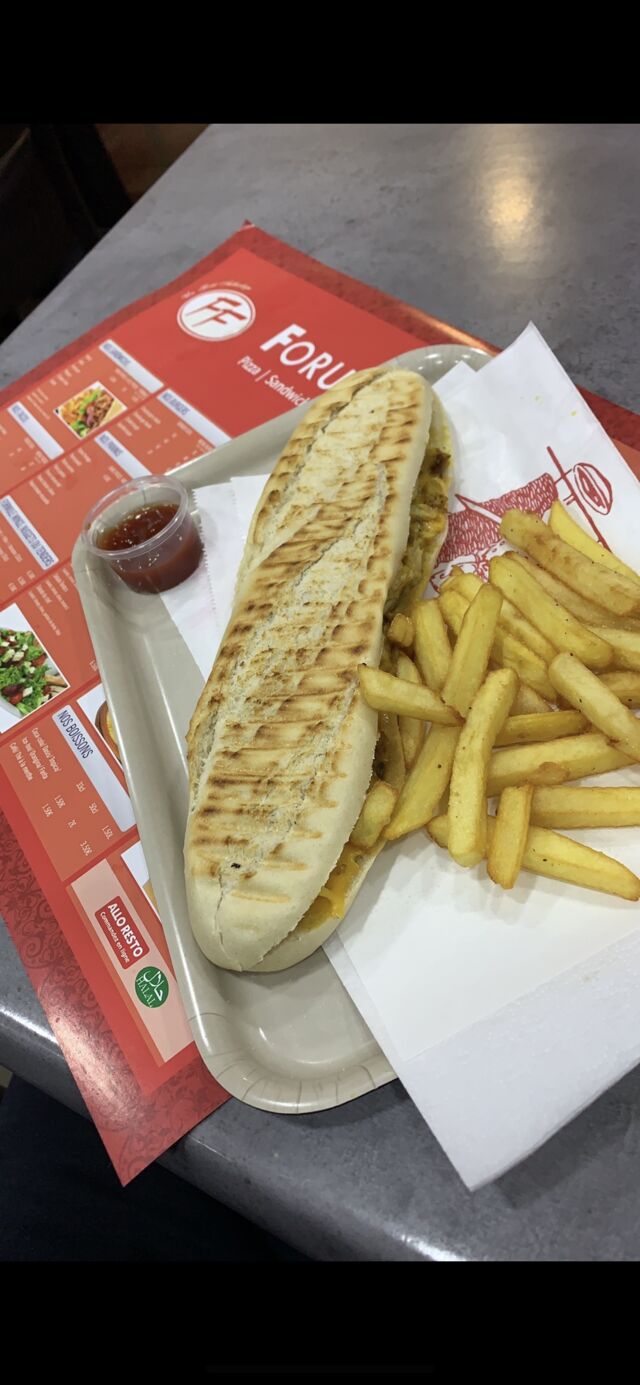 Panini avec frites 