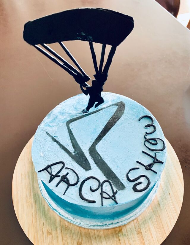 cake design pour le club de parachutisme de arcachon