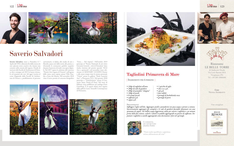 Tagliolini Primavera di Mare per L'Arte in Cucina - Mondadori 