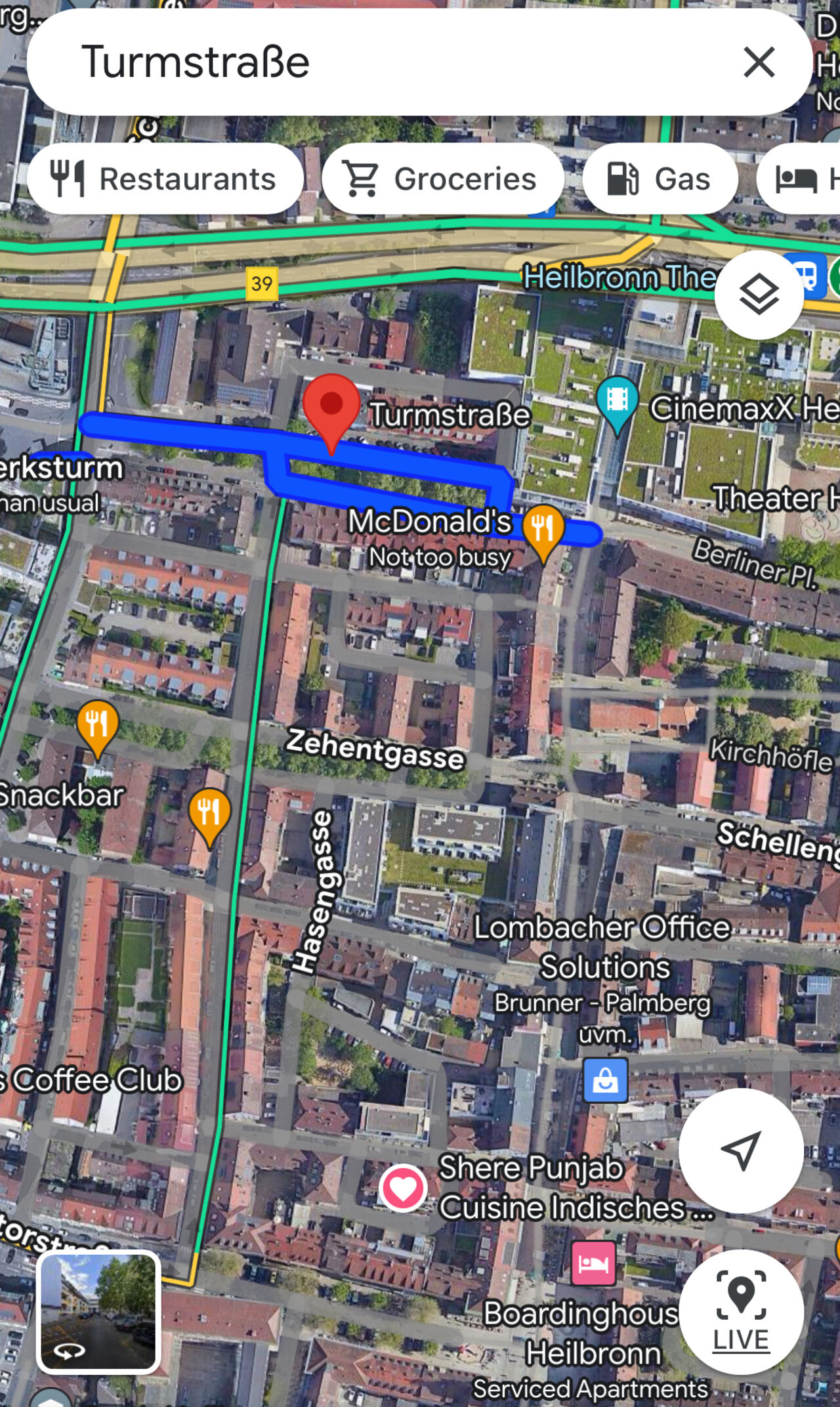 Parkplatz Turmstraße