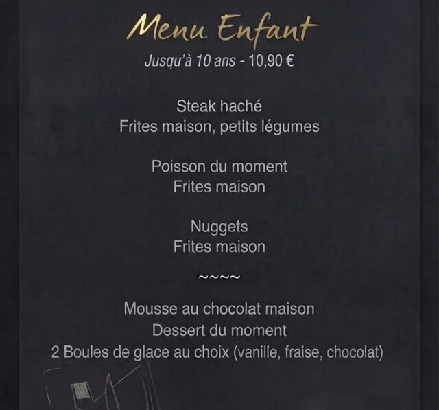 Menu enfant 