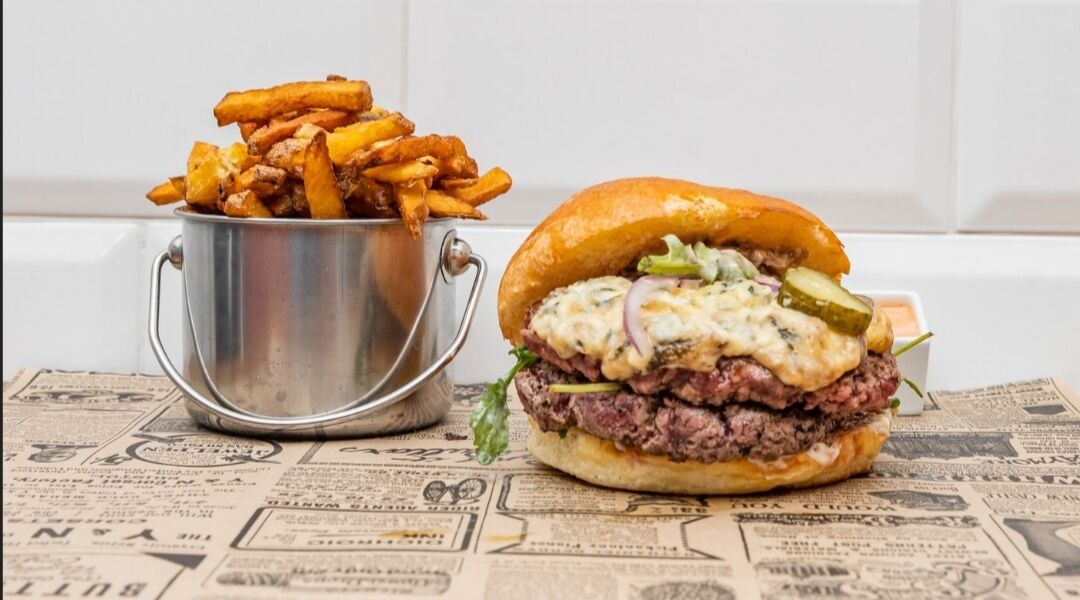 Big burger au bleu de vert