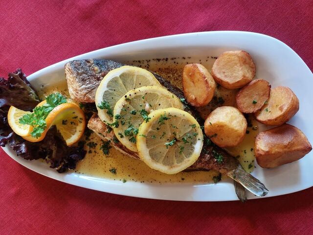 Dorade mit Röstkartoffeln