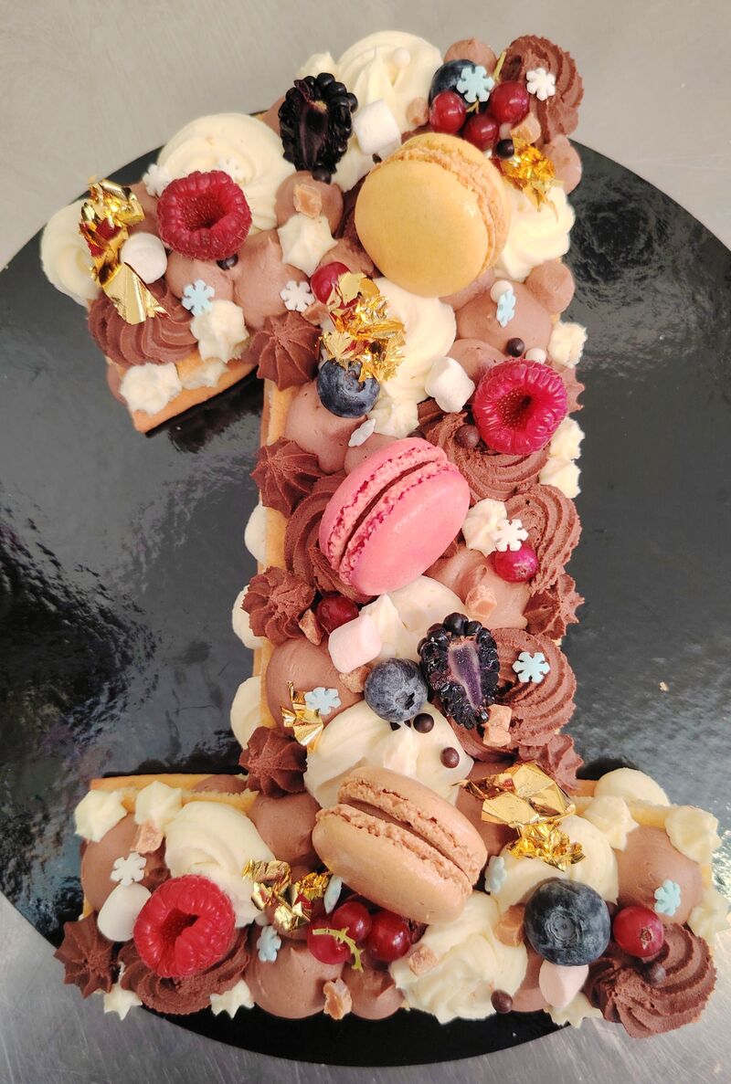 Number cake 3 chocolats 