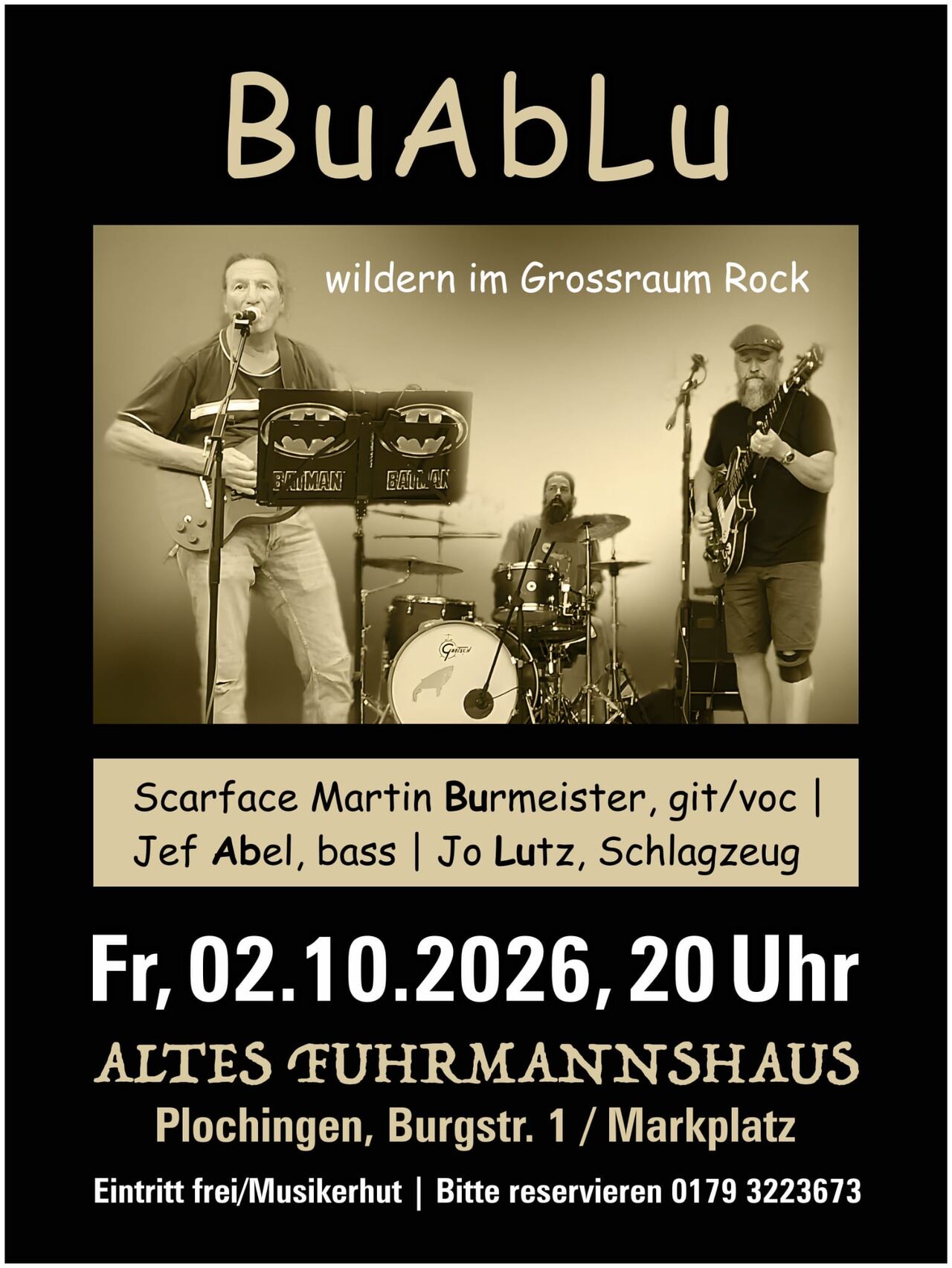Freitag, 02.10.26 BuAbLu ab 20 Uhr
