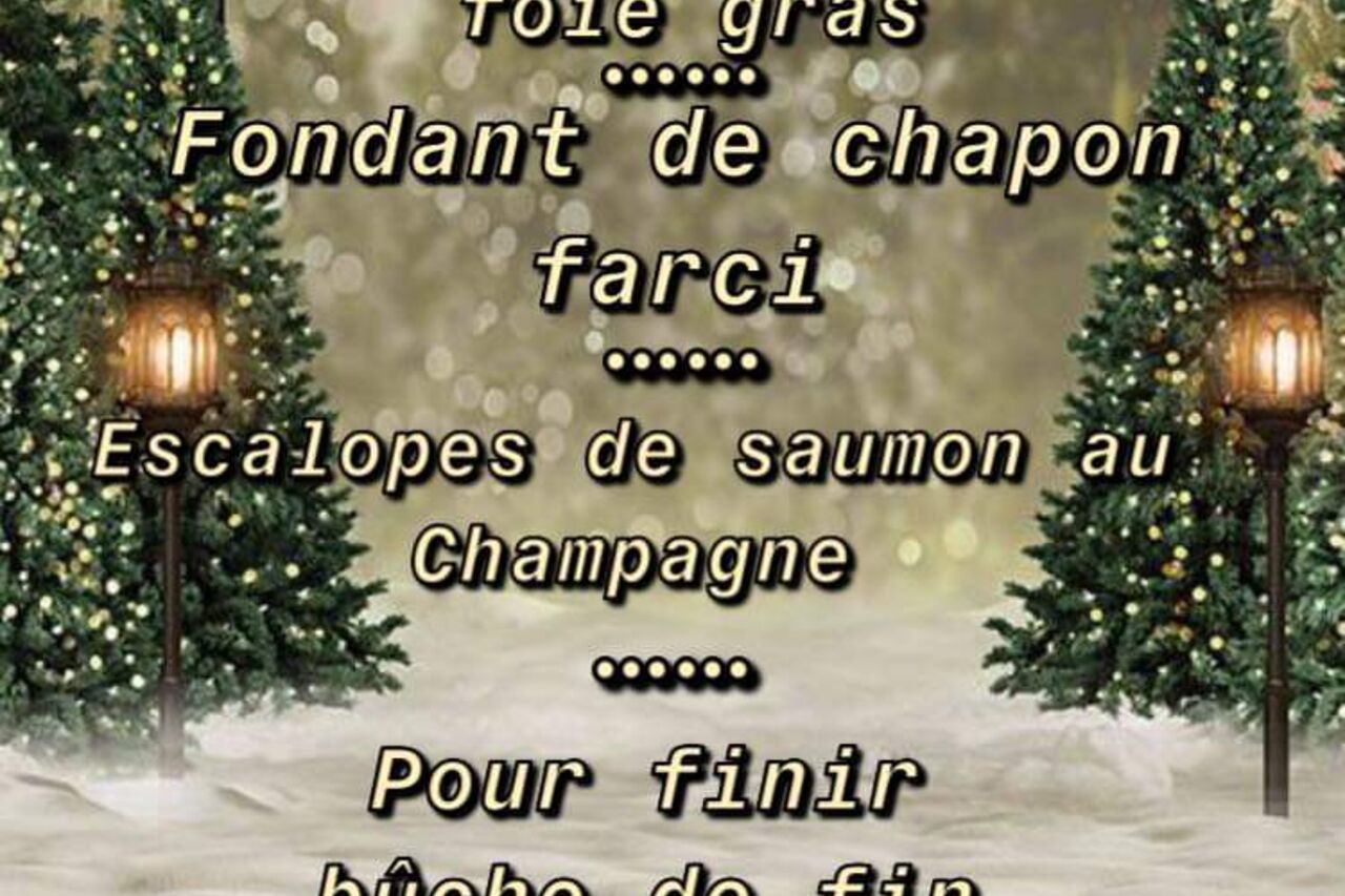Menu de fin d annee